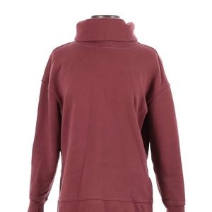 .Athleta Funnel Neck Oversized Sweatshirt in Brick.